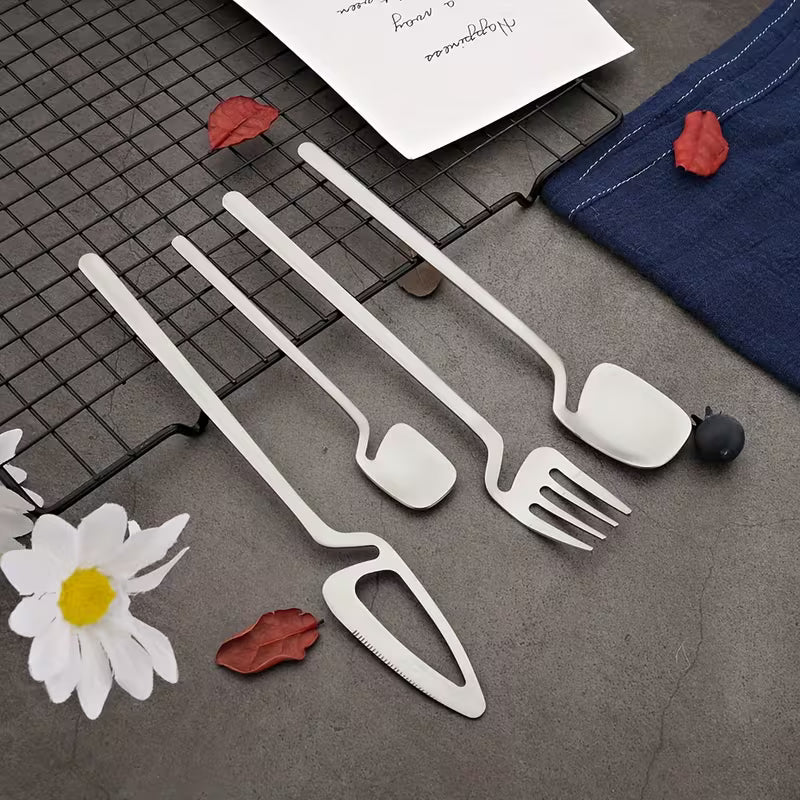 32-Piece Stainless Steel Cutlery Set for 8
