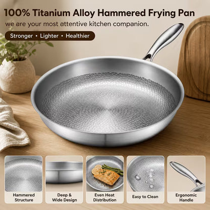 12-Inch Premium Titanium Frying Pan with Lid