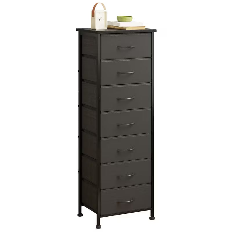 Tall Dresser with 6/7 Fabric Drawers – 41–47 Inch Storage Organizer for Bedroom, Closet & Entryway