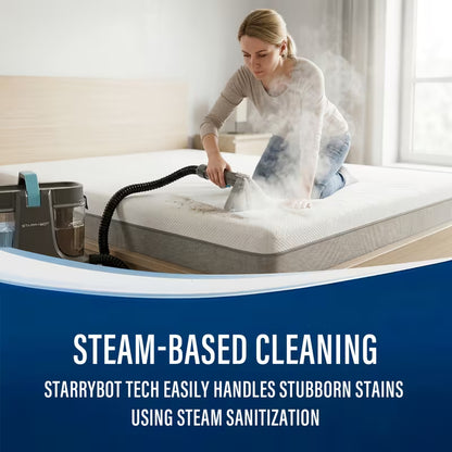 1500W Portable Carpet Cleaner with Steam & Heat – 35KPa Powerful Suction Spot Cleaner