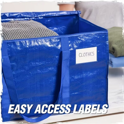 8-Pack Extra-Large Moving Bags with Lids – Heavy-Duty Storage Totes