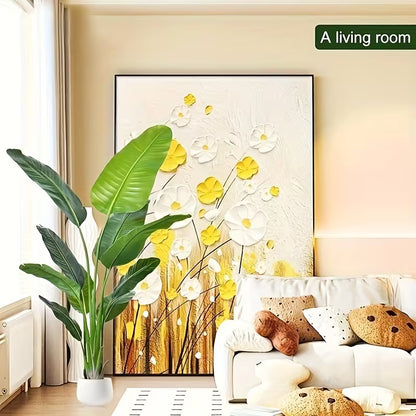 70.87-Inch Artificial Bird of Paradise Plant – Tall Realistic Tropical Tree with Black Pot
