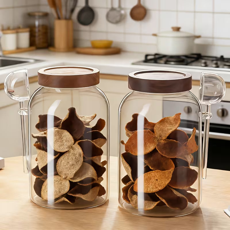 3-Piece 3800ML High Borosilicate Glass Storage Jar Set
