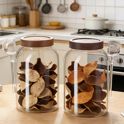 3-Piece 3800ML High Borosilicate Glass Storage Jar Set