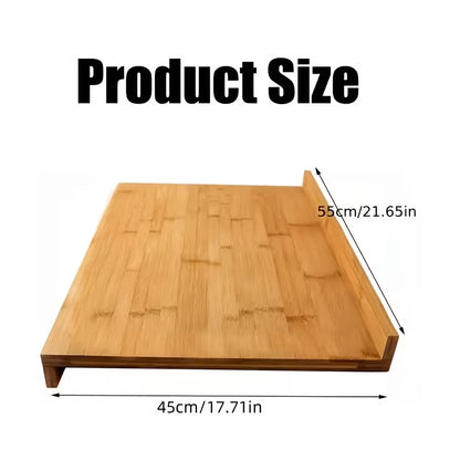 Bamboo Over-the-Sink Cutting Board – Reversible Pastry & Food Prep Board, 21.65 × 15.75 Inches