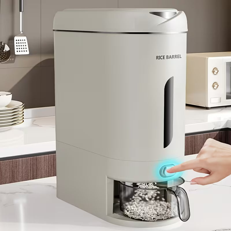 Large Automatic Rice Dispenser with Measuring Cup