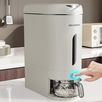 Large Automatic Rice Dispenser with Measuring Cup