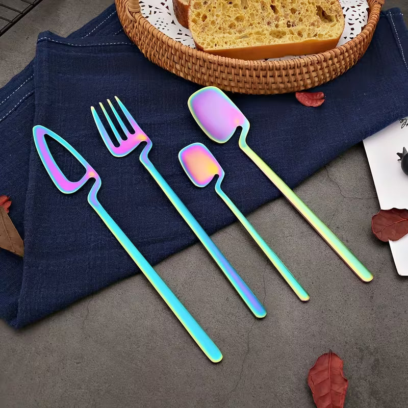 32-Piece Stainless Steel Cutlery Set for 8