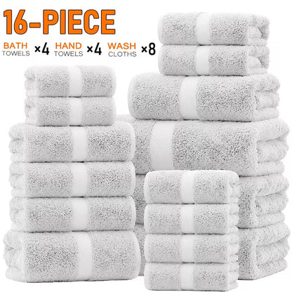 22-Piece Cotton Blend Bathroom Towel Set – Soft, Absorbent Bath, Hand Towels & Washcloths