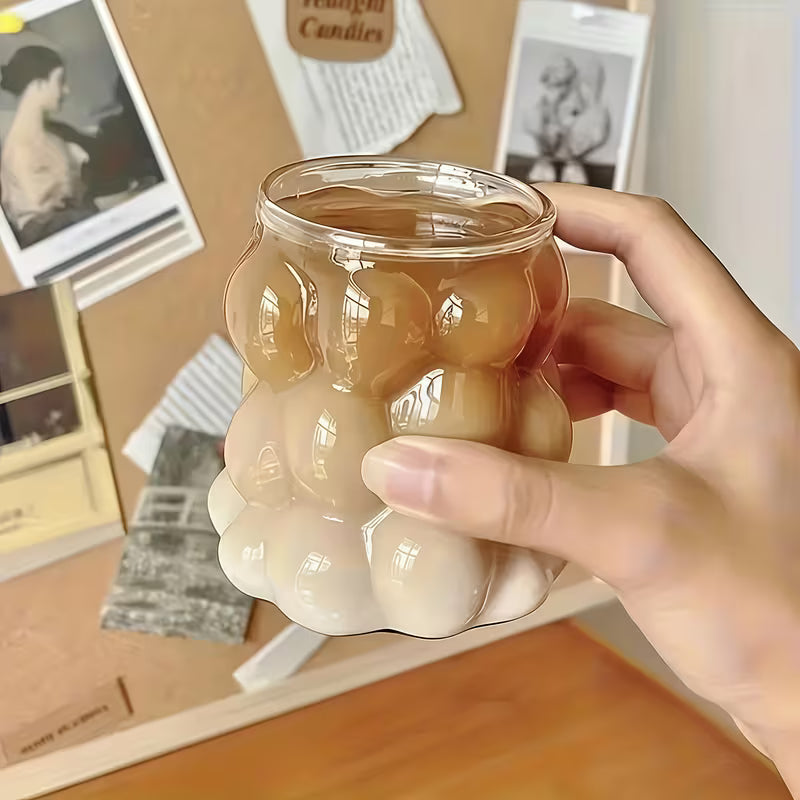 6-Piece 350ML Grape-Shaped Glass Cup Set