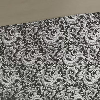 8-Piece Jacquard Paisley Comforter Bedding Set – Down Alternative Comforter Set