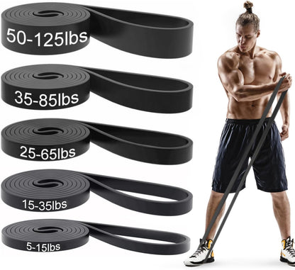 Pull up Bands, Resistance Bands Set, Exercise Workout Bands for Men & Women, Ideal for Body Stretching, Physical Therapy and Muscle Training