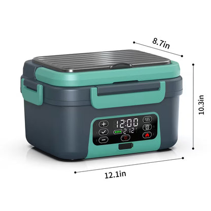Smart Self-Heating Electric Lunch Box – 1.5L Portable Food Warmer