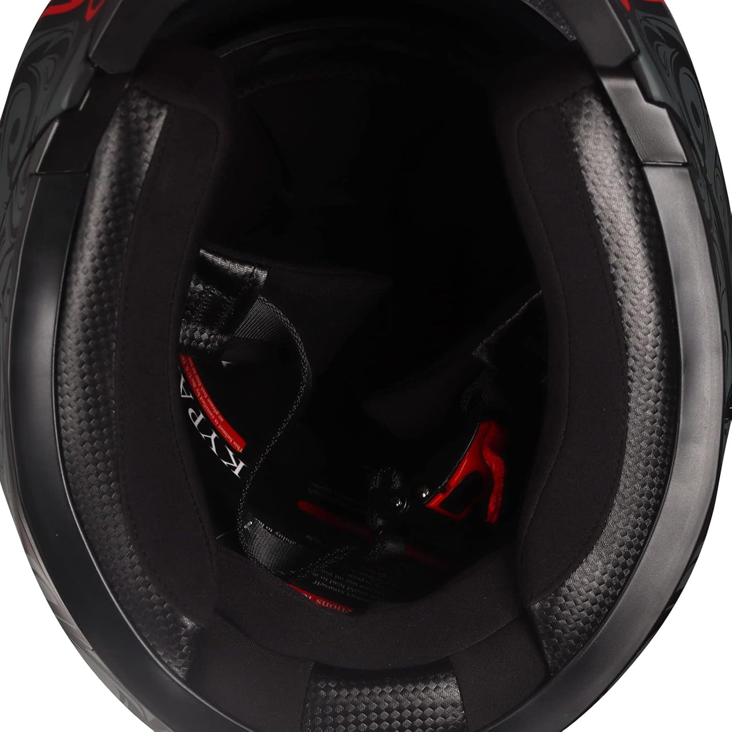 Full Face Motorcycle Helmet with Internal Tinted Visor & DOT Approved for Moped ATV Cruiser Scooter (Matt Red, X-Large)