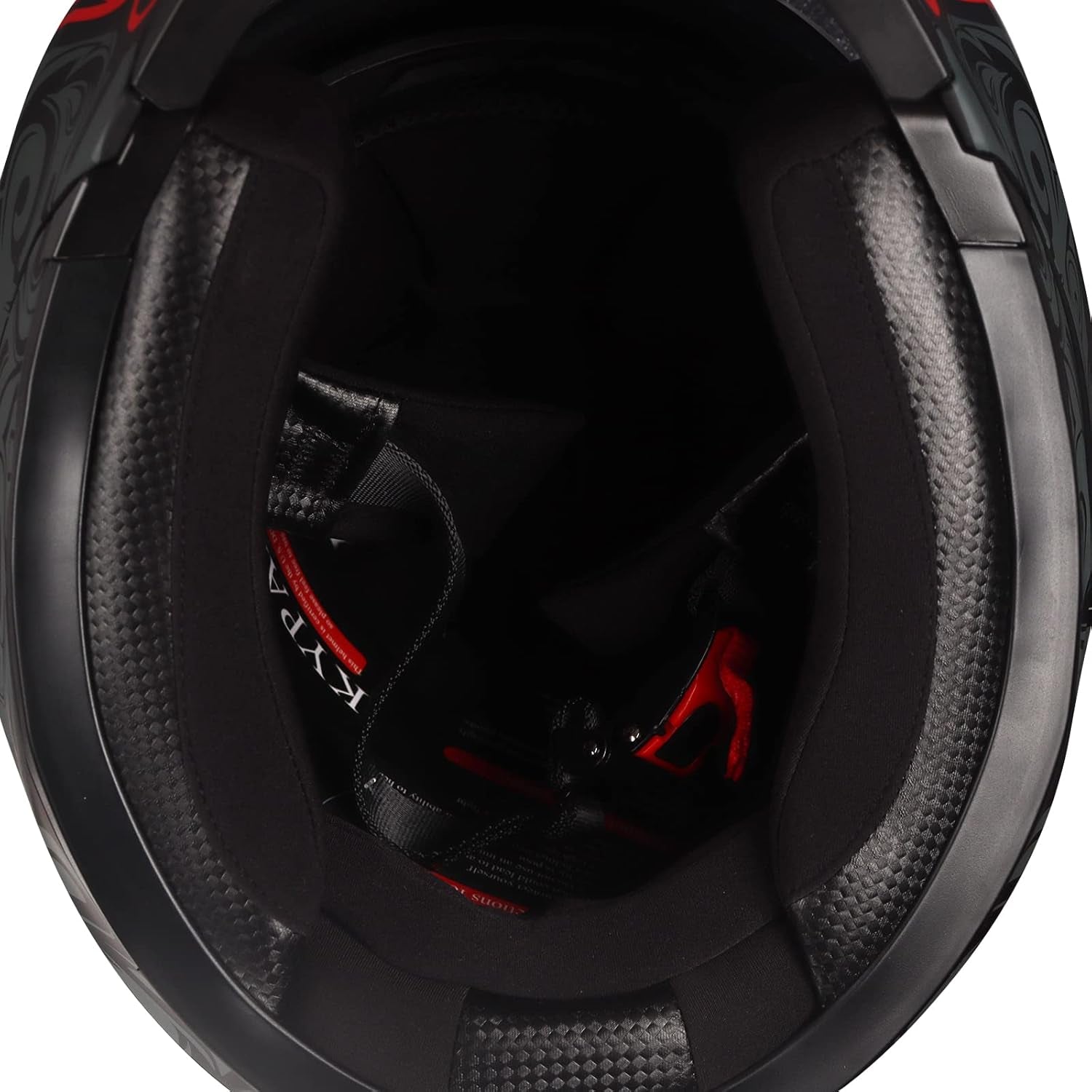Full Face Motorcycle Helmet with Internal Tinted Visor & DOT Approved for Moped ATV Cruiser Scooter (Matt Red, X-Large)