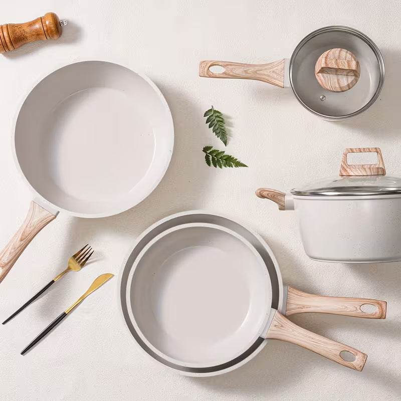 12-Piece Non-Stick Granite Cookware Set – Complete Pots & Pans Set
