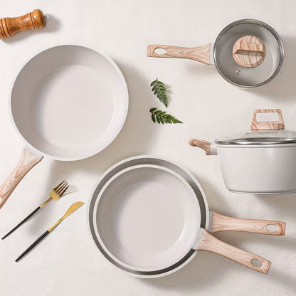 12-Piece Non-Stick Granite Cookware Set – Complete Pots & Pans Set
