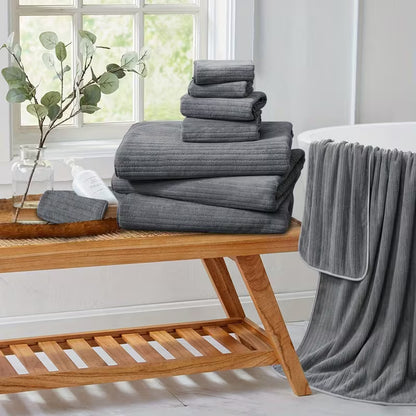 4-Pack Oversized Bath Towels – 35 × 70 Inch Soft Microfiber Bath Sheet Set
