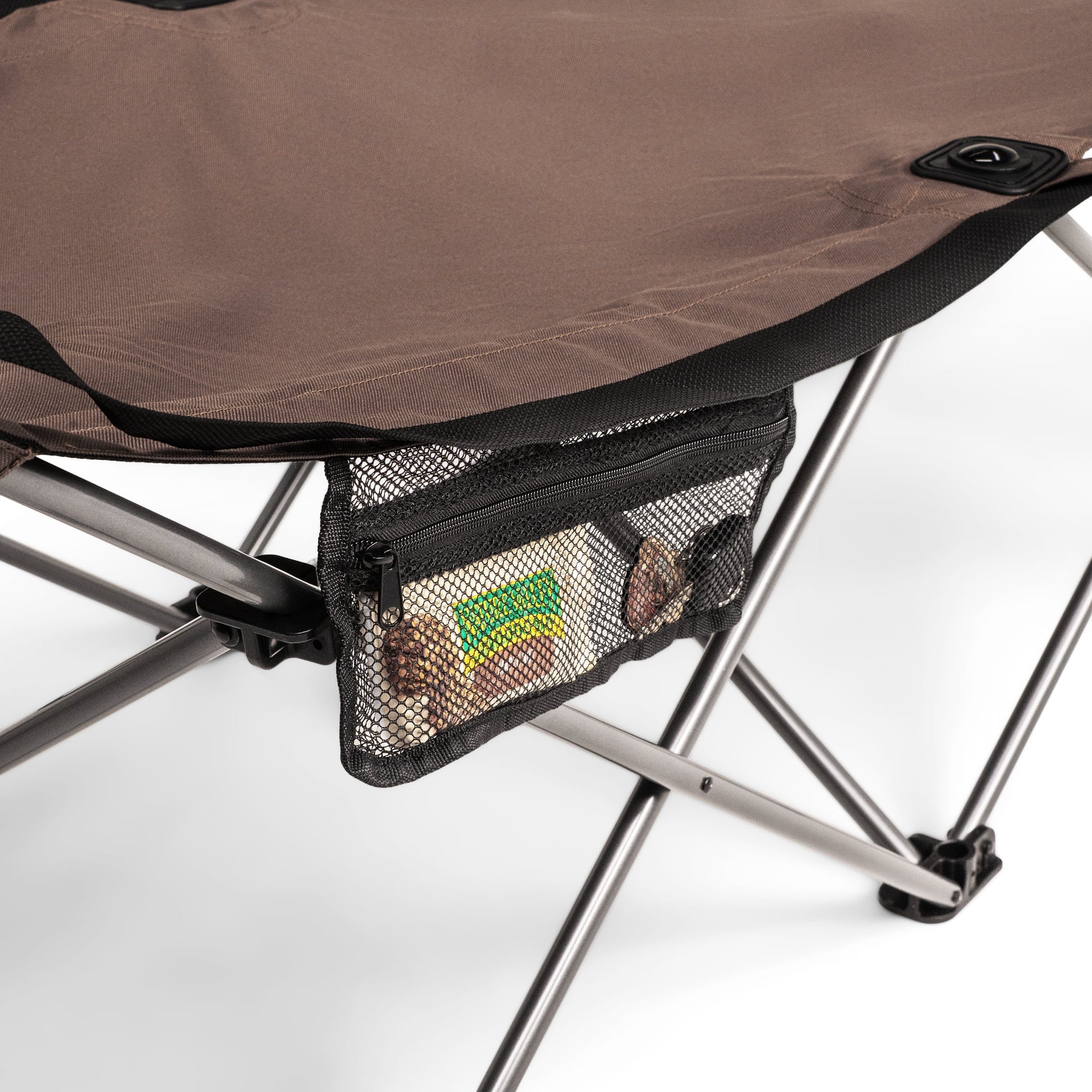 Adult Collapsible Camping Cot, Beige, 73.2 in X 23.2 In