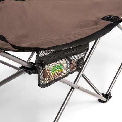 Adult Collapsible Camping Cot, Beige, 73.2 in X 23.2 In