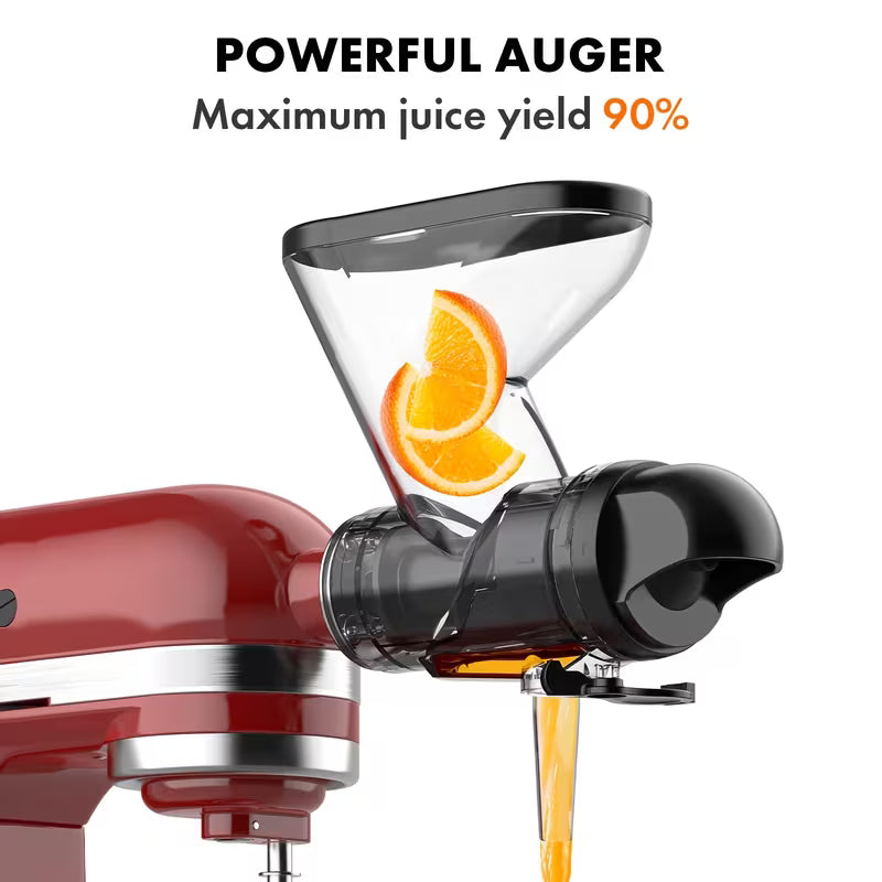 Masticating Juicer Attachment for Kitchen Stand Mixer