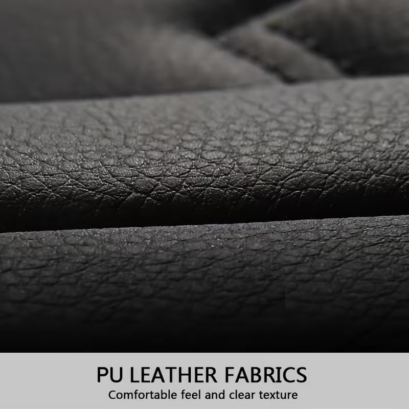 5-Seat Full Set Faux Leather Car Seat Covers, Waterproof All-Weather Seat Protectors with Soft Foam Padding for Cars, Trucks, Sedans & SUVs