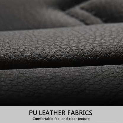5-Seat Full Set Faux Leather Car Seat Covers, Waterproof All-Weather Seat Protectors with Soft Foam Padding for Cars, Trucks, Sedans & SUVs