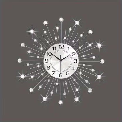 24-Inch Modern Metal Wall Clock – Silent Non-Ticking Decorative Clock