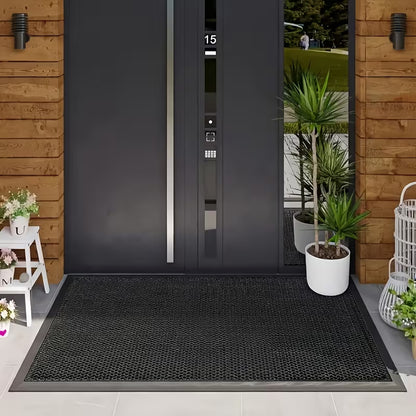 Heavy-Duty Outdoor Scraper Door Mat – Non-Slip All-Weather Entryway Rug