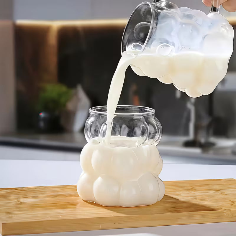 6-Piece 350ML Grape-Shaped Glass Cup Set
