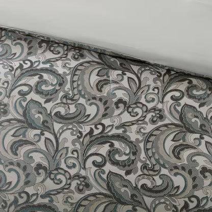 8-Piece Jacquard Paisley Comforter Bedding Set – Down Alternative Comforter Set