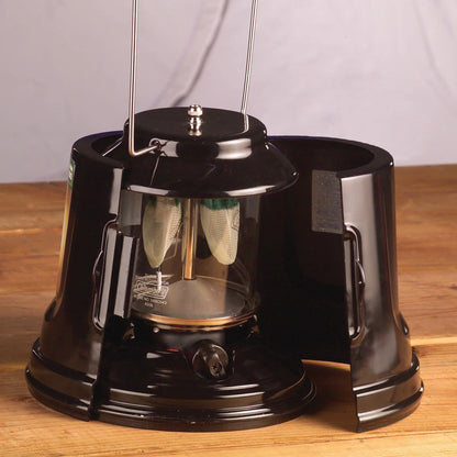 Quickpack 2-Mantle 1000 Lumen Propane Lantern with Carry Case, Black