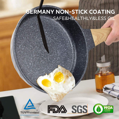 Frying Pans Nonstick, Induction Granite Skillet Pans