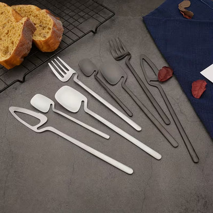 32-Piece Stainless Steel Cutlery Set for 8