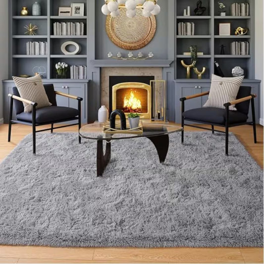 6 × 9 ft Fluffy Shaggy Area Rug – Soft & Cozy Indoor Floor Carpet