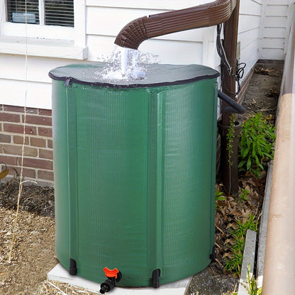 Collapsible Rain Barrel 50 200 Gallon Water Collection Tank Garden Watering