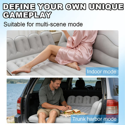 Car Inflatable Mattress Back Seat Bed SUV Travel Air Bed w/ Pump & Pillows