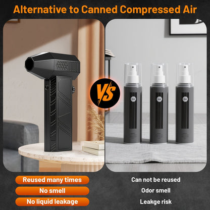 130000RPM Electric Air Duster Cordless Turbo Fan Rechargeable Blower Keyboard Cleaner