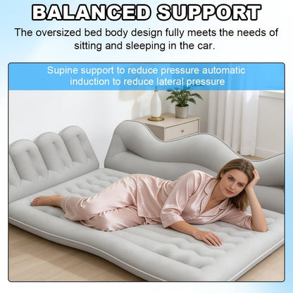 Car Inflatable Mattress Back Seat Bed SUV Travel Air Bed w/ Pump & Pillows