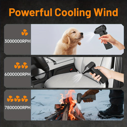 130000RPM Electric Air Duster Cordless Turbo Fan Rechargeable Blower Keyboard Cleaner