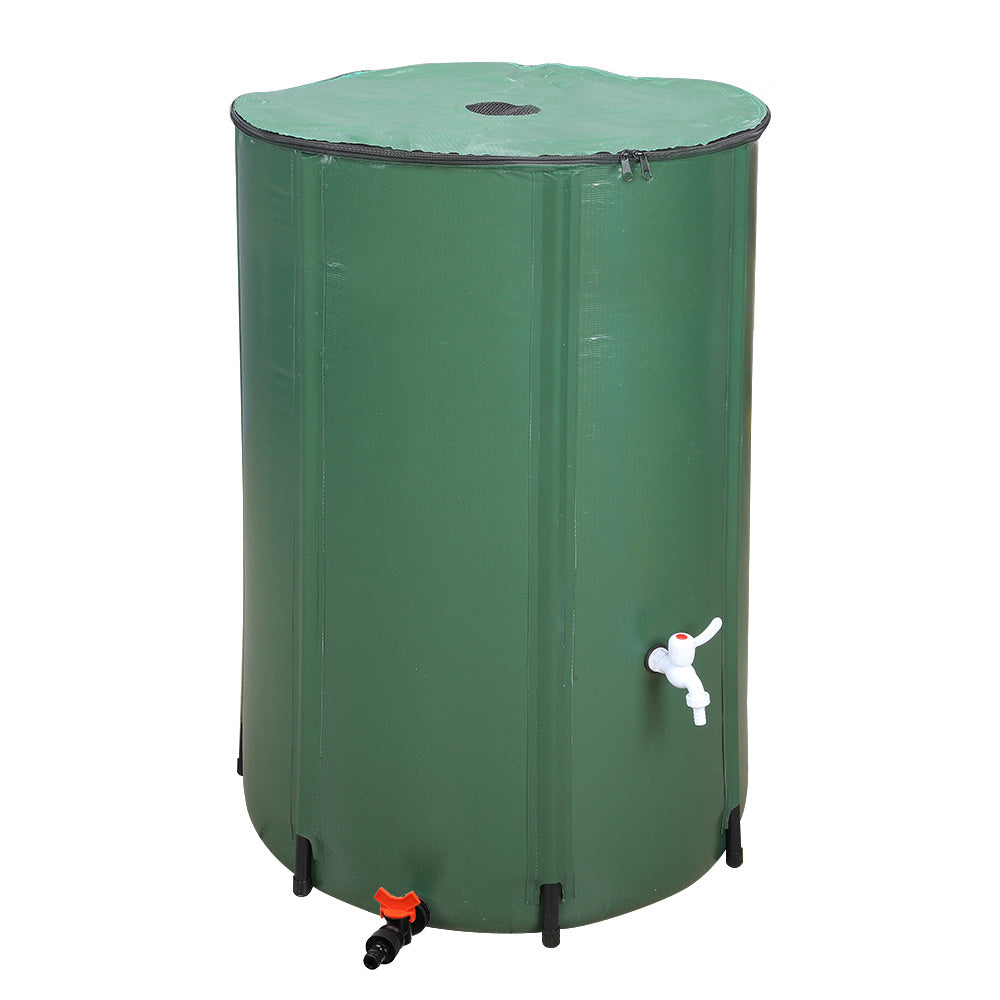 Collapsible Rain Barrel 50 200 Gallon Water Collection Tank Garden Watering