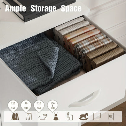 8 Drawer Dresser Storage Organizer Fabric Drawers Chest Bedroom Hallway Unit