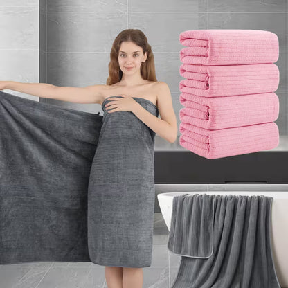 4-Pack Oversized Bath Towels – 35 × 70 Inch Soft Microfiber Bath Sheet Set