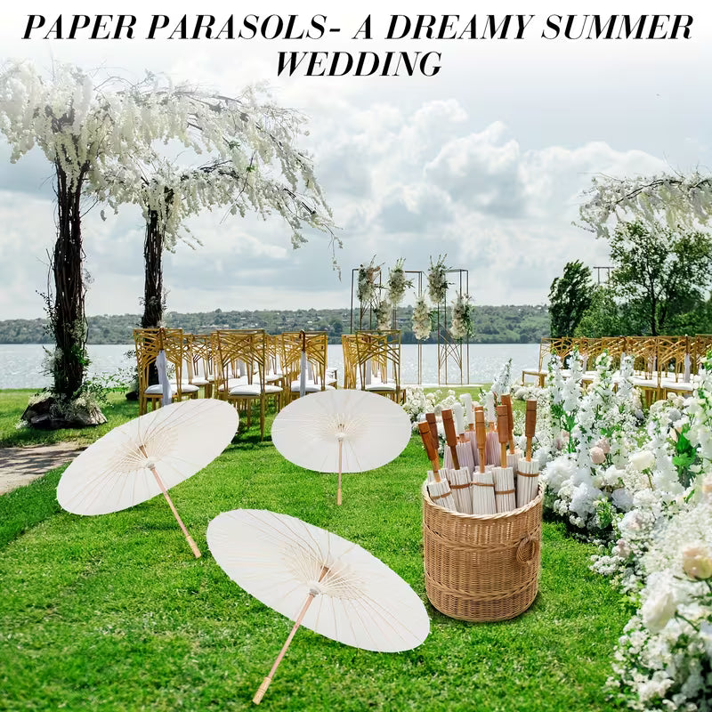 24-Pack 33-Inch Decorative Paper Umbrellas