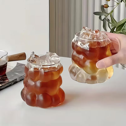 6-Piece 350ML Grape-Shaped Glass Cup Set