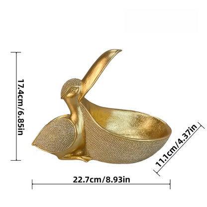 Creative Animal Figurine Storage Box – Decorative Desktop Organizer for Keys, Watches, Candy & Small Items