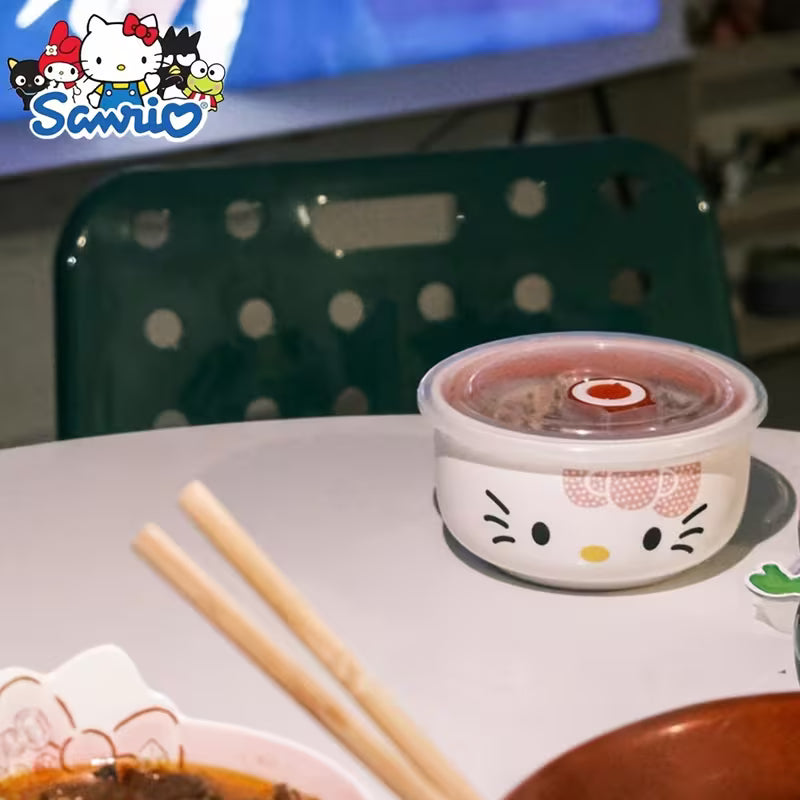 3-Piece Ceramic Lunch Box Set with Lids