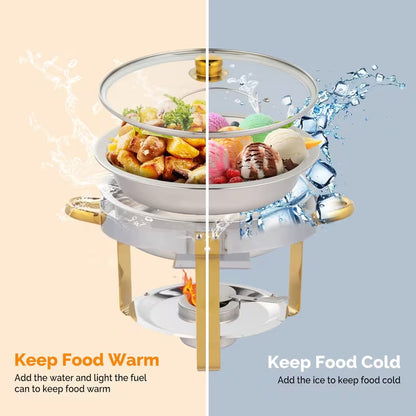 Commercial Stainless Steel Chafing Dish Buffet Warmer Set