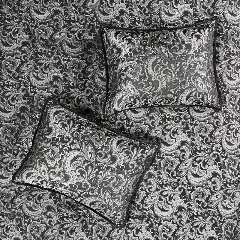8-Piece Jacquard Paisley Comforter Bedding Set – Down Alternative Comforter Set