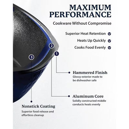 12-Inch Nonstick Frying Pan – Deep Cooking Pan for Induction & All Stovetops